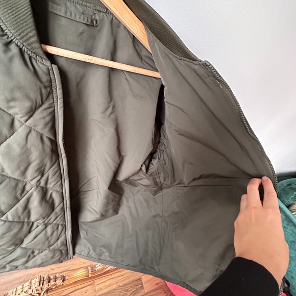 Frank And Oak Skyline Reversible Bomber in Rosin, size small - Picture 8 of 14